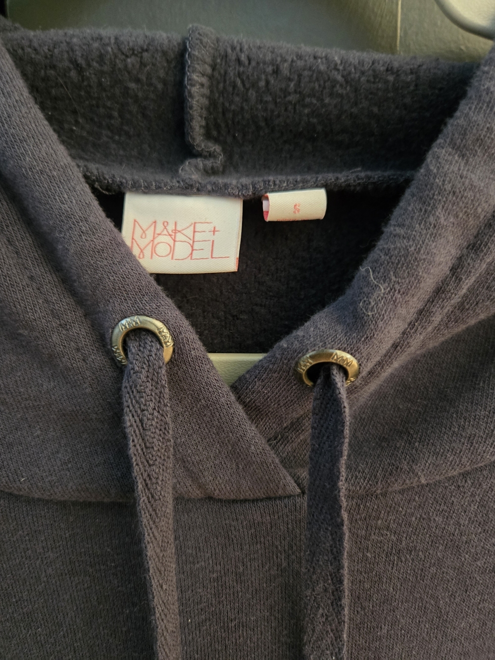 Make + Model Women's Hoodie with Ruffle Trim - Picture 2 of 4